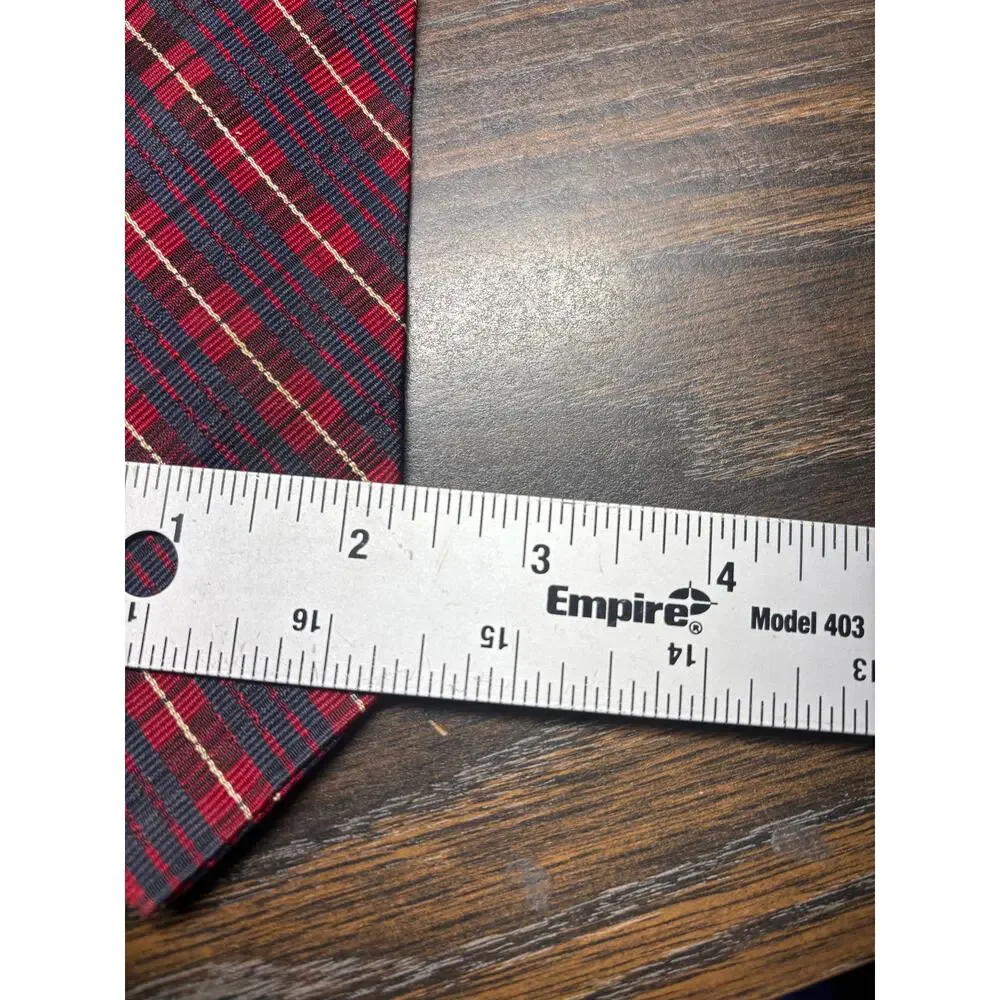 Vintage Cavalier of Louisville Neck Tie Multi Plaid All Silk Skinny Cavalure 50s